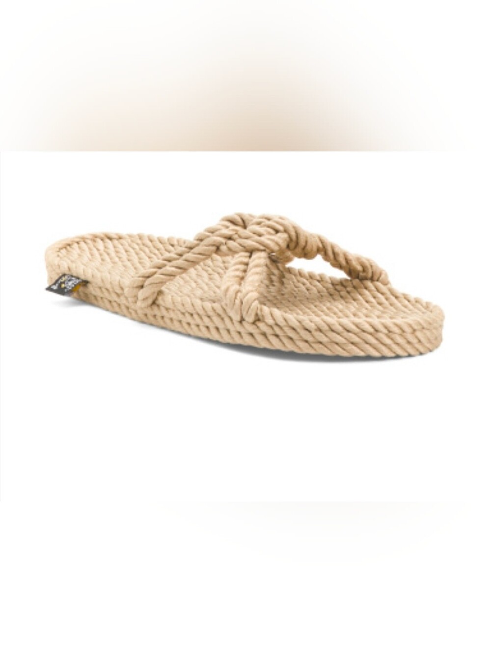Nomadic State of Mind Sailor Knot Rope Sandals Camel Vegan Handmade Nicaragua 7.